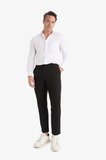 DeFacto Tailored Fit Düz Paça Her Yöne Esneyen Yumuşak Tuşe Cepli Pantolon C7508AX25AUBK27