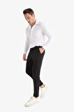 Tailored Fit Düz Paça Her Yöne Esneyen Yumuşak Tuşe Cepli Pantolon