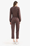 Regular Fit Esnek Belli Cepli Basic Düz Pantolon