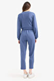 Regular Fit Esnek Belli Cepli Basic Düz Pantolon