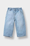 Kız Bebek Okul Wide Leg Jean Pantolon