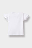 Kız Bebek Regular Fit Bisiklet Yaka Eğlenceli Baskılı Kısa Kollu Tişört