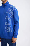DeFactoFit NBA Miami Heat Oversize Geniş Kalıp Dik Yaka Sırt Baskılı Kalın Sweatshirt A7247AX24AUBE325