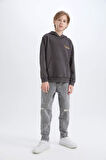DeFacto Erkek Çocuk Kapüşonlu Sırt Baskılı Sweatshirt D3060A824WNAR223