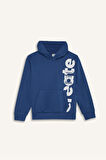 DeFacto Erkek Çocuk Kapüşonlu Kanguru Cepli Baskılı Sweatshirt D7713A825SPIN27