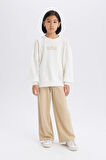 DeFacto Kız Çocuk Wide Leg Geniş Paça Eşofman Altı D9621A825SMBG203