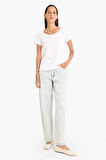 DeFacto Regular Fit Yuvarlak Yaka Basic Düz Kısa Kollu Beyaz Tişört	 K1508AZ25SMWT83