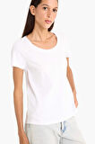 DeFacto Regular Fit Yuvarlak Yaka Basic Düz Kısa Kollu Beyaz Tişört	 K1508AZ25SMWT83