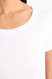 DeFacto Regular Fit Yuvarlak Yaka Basic Düz Kısa Kollu Beyaz Tişört	 K1508AZ25SMWT83