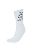 DeFacto Erkek Keith Haring 2'li Pamuklu Uzun Çorap E5152AXNSKR1
