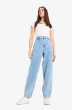 DeFacto %100 Pamuk Carrot Fıt Beli Lastikli Jean Pantolon E1686AX25SMNM85