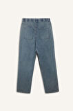 Wide Leg Geniş Kalıp Geniş Paça Jean Kar Yıkamalı Pantolon