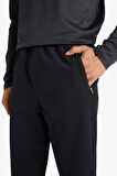 DeFactoFit Slim Fit Dar Kesim Fermuar Cepli Dokuma Sporcu Jogger