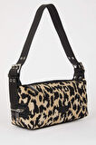 Kadın Leopar Desenli Suni Deri Omuz Çantası