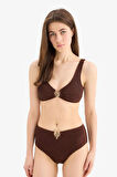 Regular Fit Bürümcük Bikini Üstü-Fall in Love