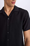 Modern Fit Yazlık Polo Yaka Basic Düz Kısa Kollu Gömlek