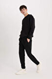 DeFacto Slim Fit Dar Kesim Fermuar Cepli Pike Eşofman Altı D5258AX25SPBK81