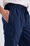Long  Fit File Astarlı Uzun Boy Deniz Şortu
