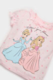 DeFacto Kız Bebek Disney Prenses Pijama Takımı Kısa Kollu Penye Üst Beli Lastikli Uzun Alt E1546A525SMPN436