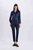DeFacto Regular Fit Saten Uzun Kollu Gömlek E1783AX24WNNV244