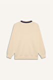 DeFactoFit Oversize Geniş Kalıp V Yaka Baskılı Sporcu Sweatshirt D7135AX25SPER109