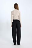 DeFacto Wide Leg Kumaş Pantolon Yüksek Bel Standart Boy Basic Düz C6402AX25SPBK27