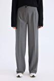 DeFacto Standart Boy Kumaş Pantolon Wide Leg Geniş Bol Paça Basic Düz Yüksek Bel C6402AX25SPAR61