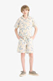 DeFacto Erkek Çocuk Floral Paraşüt Şort E5824A825HSBG354