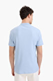 DeFacto Slim Fit Dar Kesim Polo Yaka Kısa Kollu Fitilli Kaşkorse Yarım Fermuarlı Tişört D3948AX25SMBE366