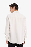 DeFacto Regular Fit Basic Düz Tensel Uzun Kollu Gömlek B2907AX25SPGR503