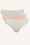 DeFacto 3'lü Slip Külot-Fall in Love E7573AX25SPWT46