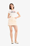 Coool Normal Bel Gabardin Mini Etek