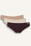 DeFacto Ribana 3'lü Brief Külot-Fall in Love D6405AX25SPBG390