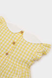 DeFacto Kız Bebek Bebe Yaka Kareli Kısa Kollu Poplin Yazlık Elbise C4536A525SMYL142