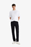 DeFacto Sergio Regular Fit Normal Kalıp Normal Bel Boru Paça Siyah Jean Pantolon E7267AX25SMNM40