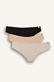 DeFacto Ribana 3'lü Askılı Slip Külot-Fall in Love E4896AX25SPOG614