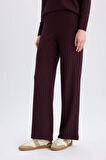 DeFacto Wide Leg Geniş Paça Eşofman Altı Normal Bel Fitilli Kaşkorse Kumaş Basic Düz B2405AX25SPBR115