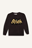 DeFacto Erkek Çocuk Batman Pijama Takımı Polar Bisiklet Yaka Uzun Kollu Üst Beli Lastikli Uzun Alt D8570A824CWAR212
