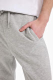 Regular Fit Fleto Cepli Düz Paça Kalın Sweatshirt Kumaşı Eşofman Altı
