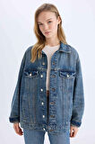 DeFacto Oversize Geniş Kalıp Jean Ceket D8664AX25SPNM28