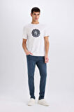 DeFacto %100 Pamuk Regular Fit Bisiklet Yaka Pamuklu Baskılı Kısa Kollu Tişört D7935AX25SPWT34