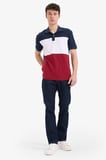 DeFacto %100 Pamuk Regular Fit Polo Yaka Bloklu Kısa Kollu Tişört D7940AX25SPNV135