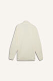 Comfort Fit Dik Yaka Yarım Fermuarlı Waffle Sweatshirt