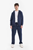 DeFacto Comfort Fit Kapüşonlu İçi Yumuşak Tüylü Basic Düz Kalın Fermuarlı Sweatshirt D7599AX25SPNV135