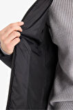 Su Geçirmez Regular Fit Dik Yaka Fermuarlı Şişme Mont