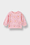 Kız Bebek 2'li Takım Çiçekli Sweatshirt İspanyol Paça Tayt