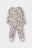 Kız Bebek Pijama Takımı Desenli Uzun Kollu Penye Üst Uzun Alt 