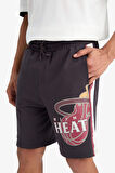 DeFactoFit NBA Miami Heat Standart Fit Kısa Paça Şort E2190AX25SMAR210