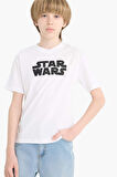 DeFacto Erkek Çocuk Star Wars Bisiklet Yaka Kısa Kollu Tişört E4825A825SMWT34