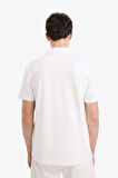 DeFacto Regular Fit Polo Yaka Dokulu Basic Düz Kısa Kollu Tişört B4939AX25SMER105